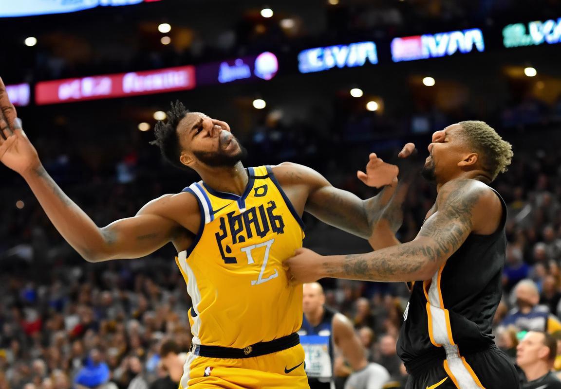[NBA]约基奇单打哈滕 强怼篮下勾手命中